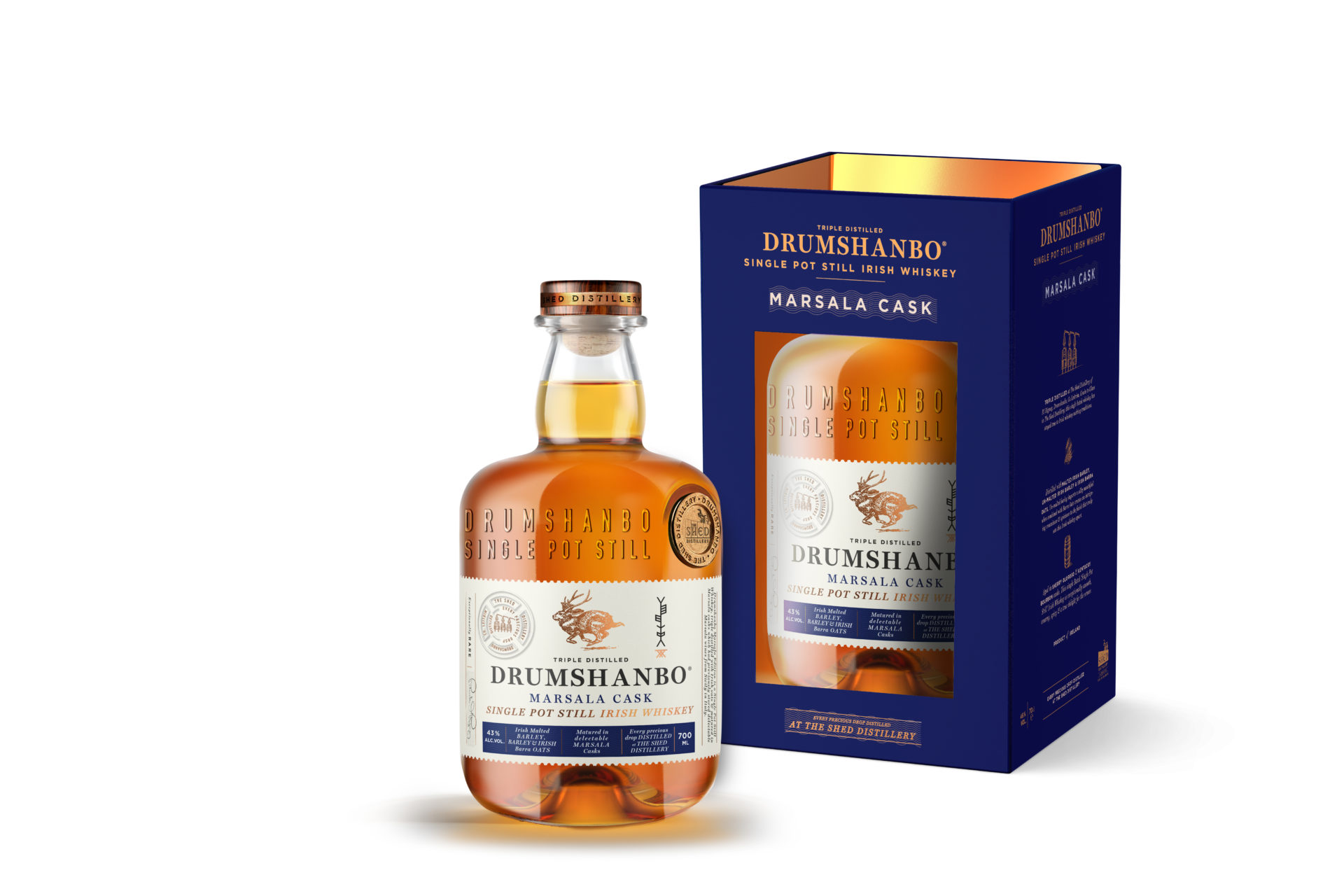 Drumshanbo Single Pot Still Irish Whiskey Marsala Cask Edition 700ml ...